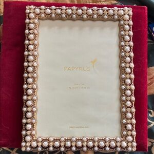 Papyrus Gold and Pearl Picture Frame